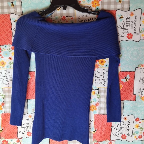 NWT INC EMBELLISHED OFF THE SHOULDER SWEATER - Picture 4 of 11